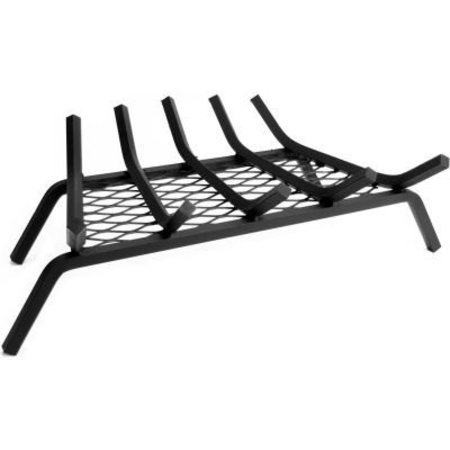 DYNA-GLO Pleasant Hearth Fireplace Grate, , 21"W 1/2" Steel, 5 Bars, Ember Retainer BG5-215EM